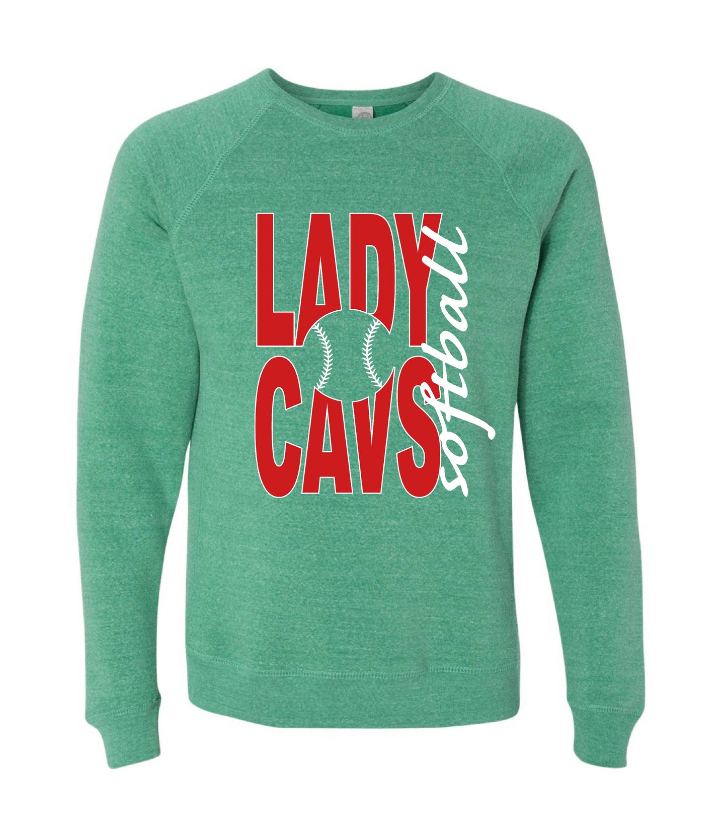 LADY CAVS BALL CREWNECK SWEATSHIRTS