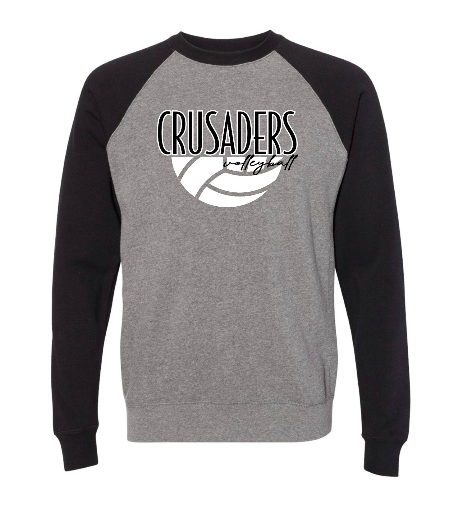 CRUSADERS VOLLEYBALL CREWNECK (25) 1/2 BALL