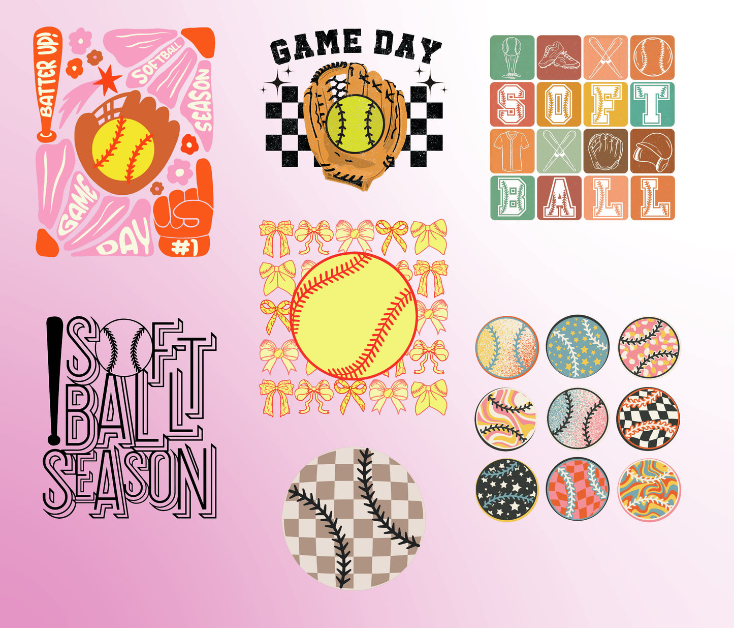 SOFTBALL DESIGNS - GIRLS- MYSTERY GRAB BAGS