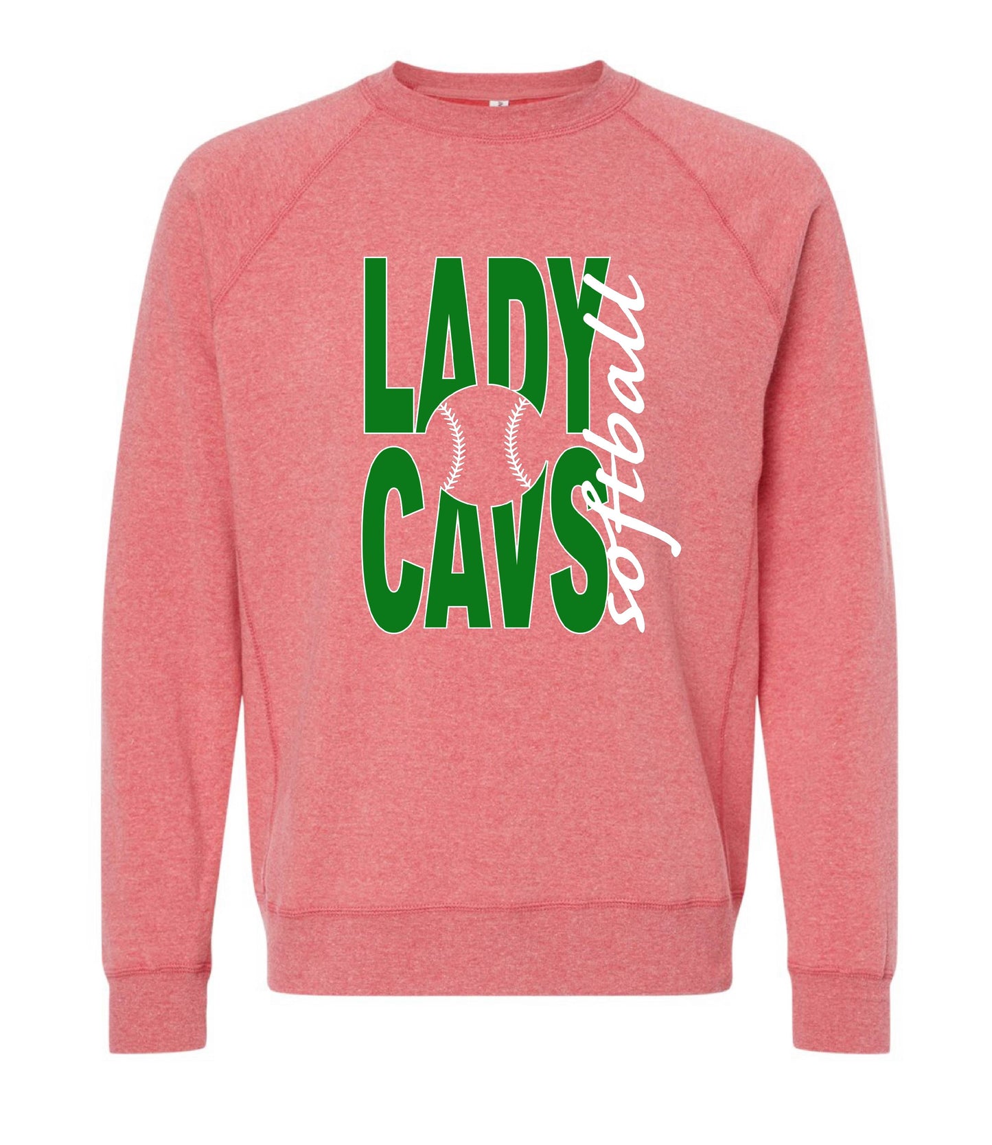 LADY CAVS BALL CREWNECK SWEATSHIRTS