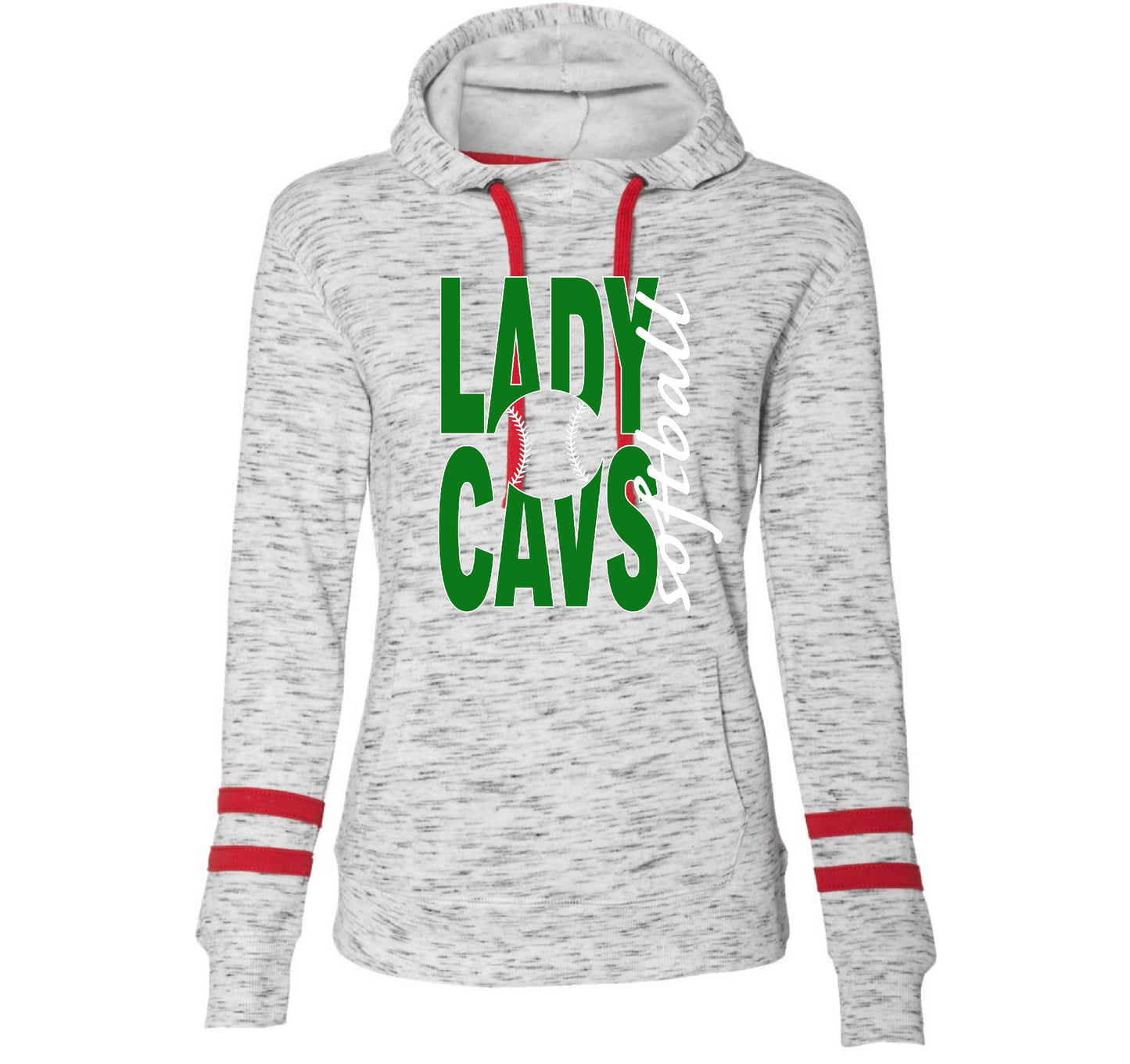 LADY CAVS BALL DESIGN HOODIE