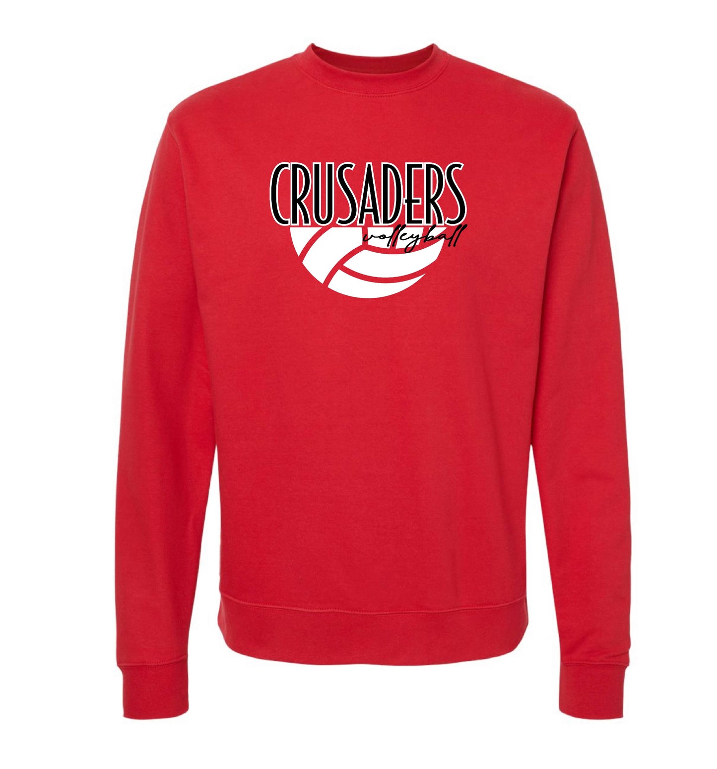 CRUSADERS VOLLEYBALL CREWNECK (25) 1/2 BALL