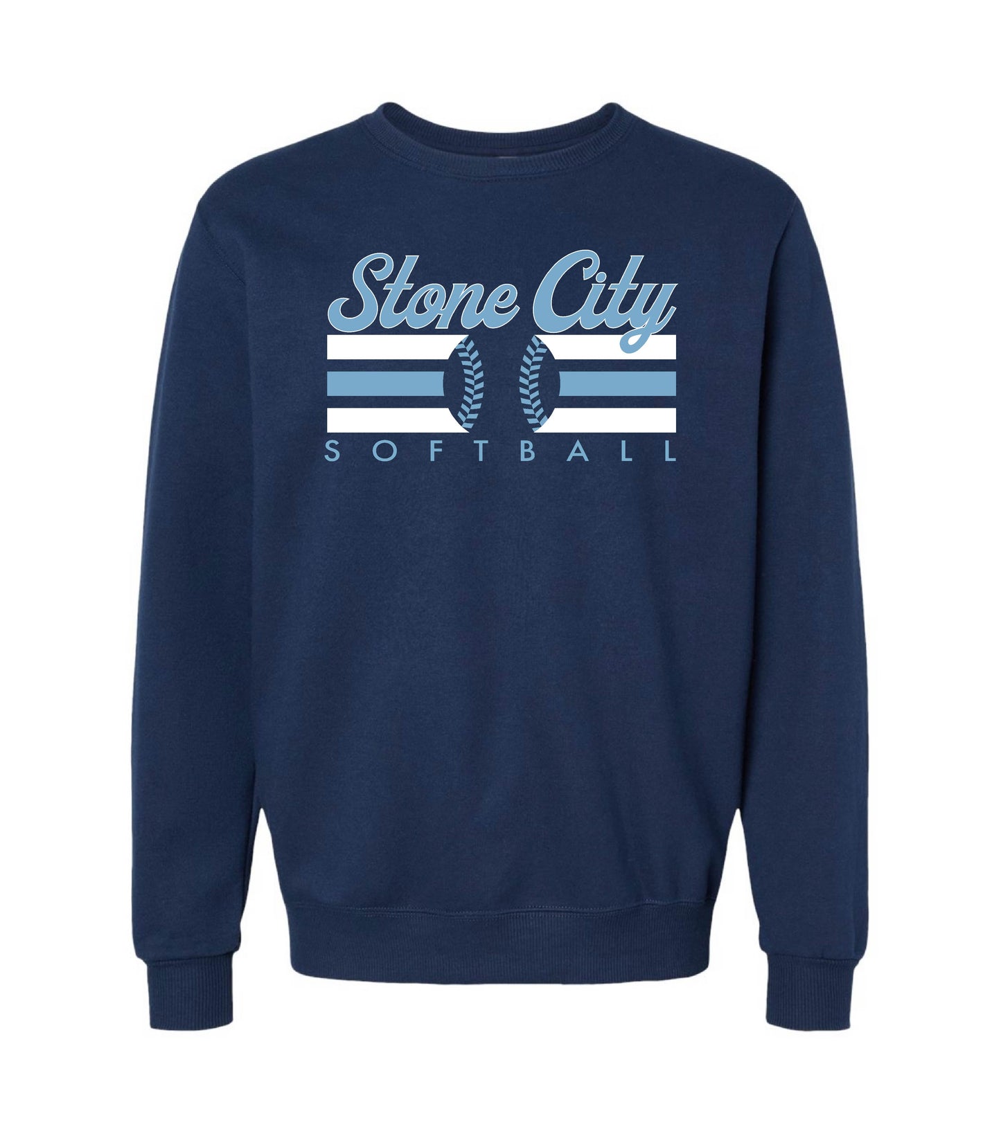 STONE CITY STRIPE CREWNECKS