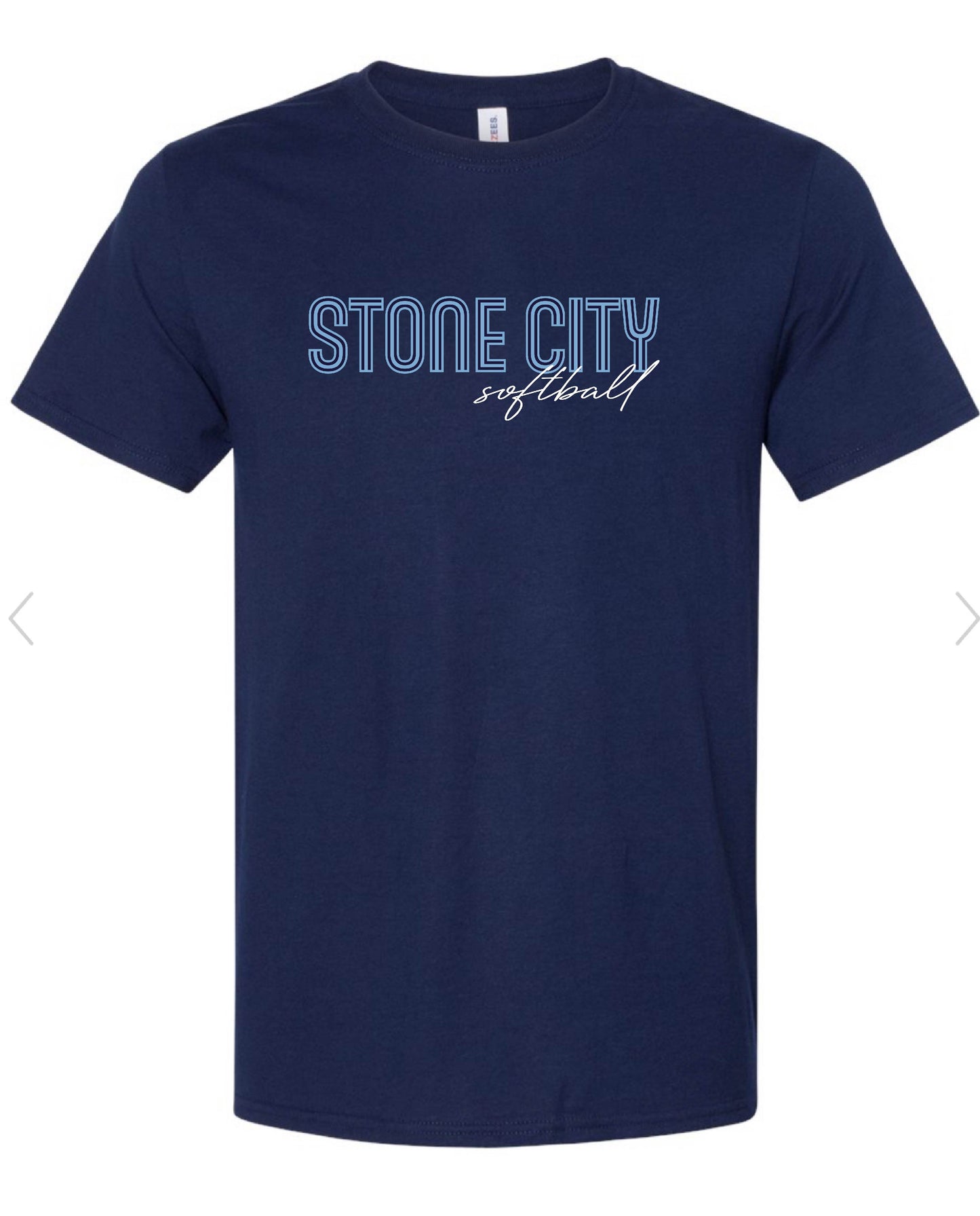 LINE FONT STONE CITY T-SHIRT