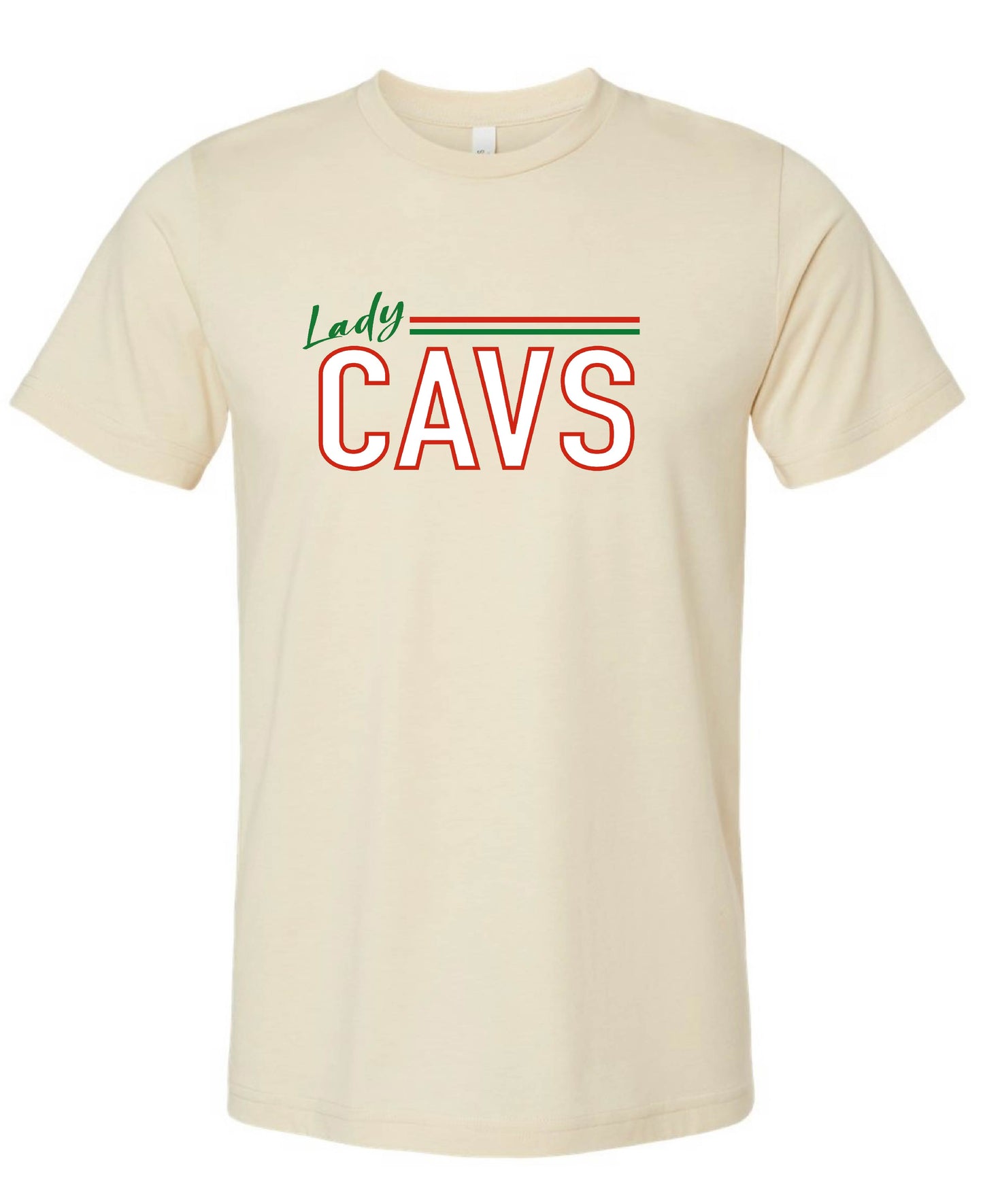 LADY CAVS TWO STRIPE T SHIRTS (24-25)