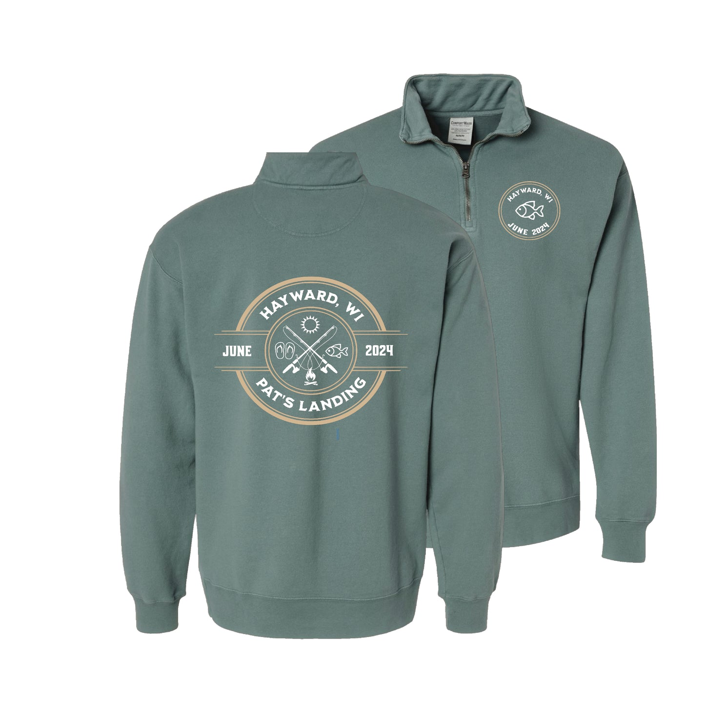 Hayward 1/4 zip sweatshirt (adult sizes)