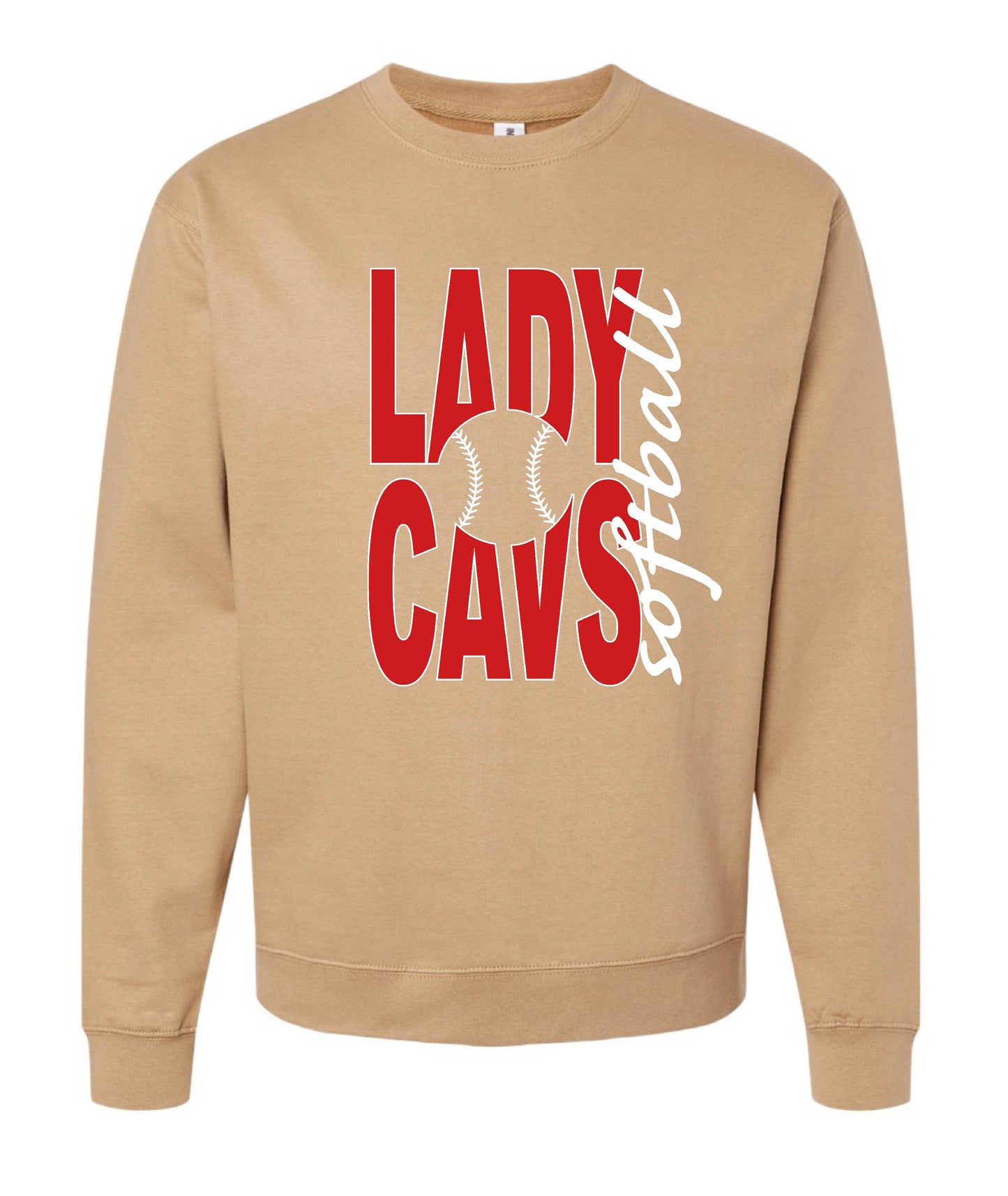 LADY CAVS BALL CREWNECK SWEATSHIRTS