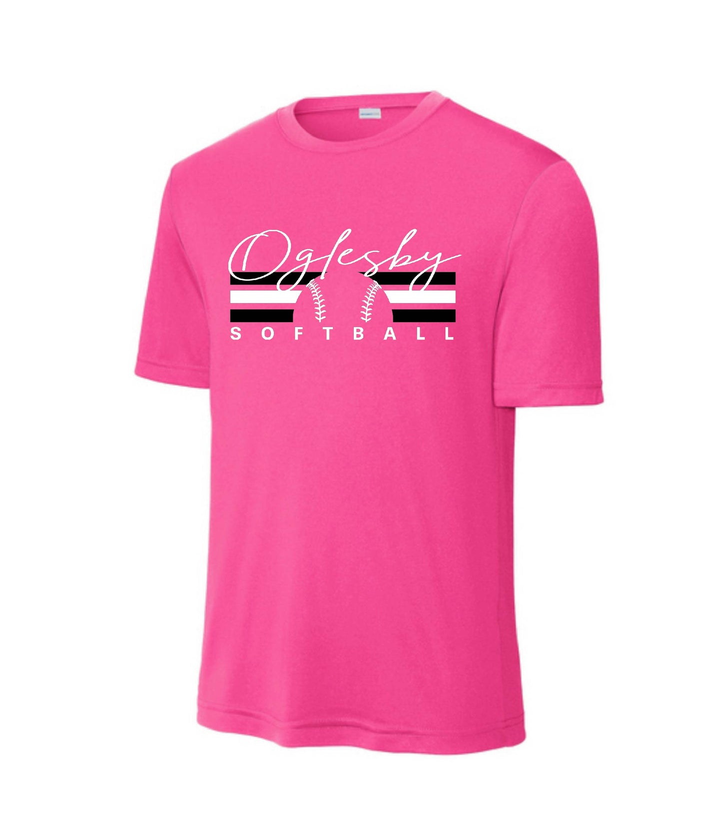 STRIPE OGLESBY SOFTBALL TEAM COLOR SOLID DRIFIT TSHIRTS