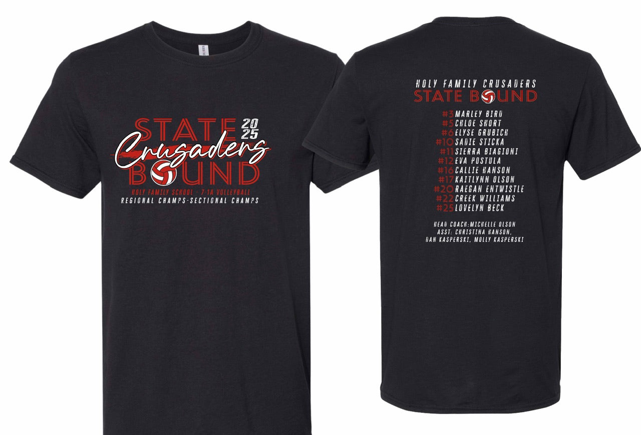 HF CRUSADERS STATE BOUND VOLLEYBALL (VARIOUS STYLES)