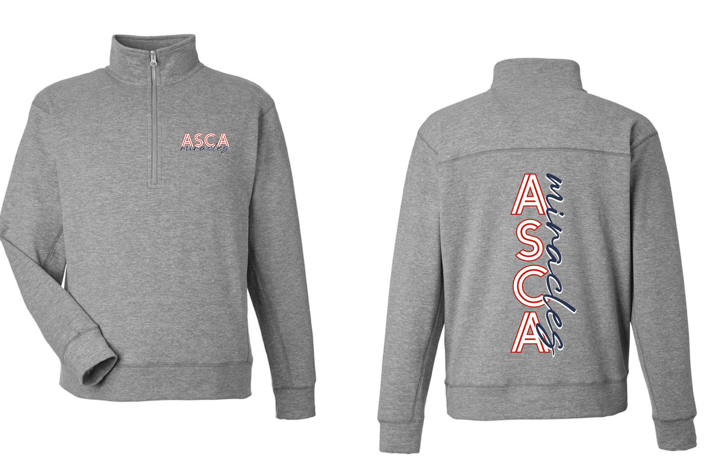 ASCA - F/B DESIGN 1/4 ZIP (MULTIPLE STYLES)