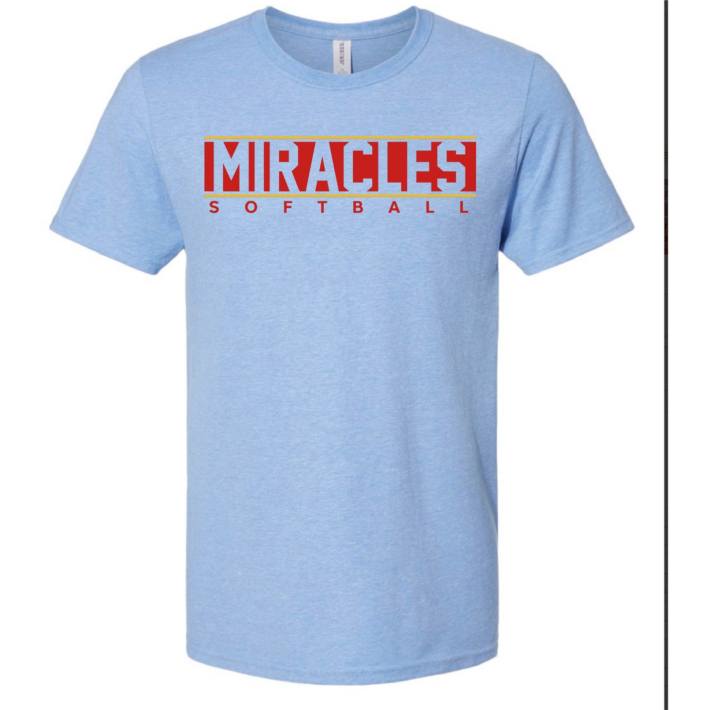 MIRACLES - SOFTBALL - TSHIRTS (MULTIPLE OPTIONS)