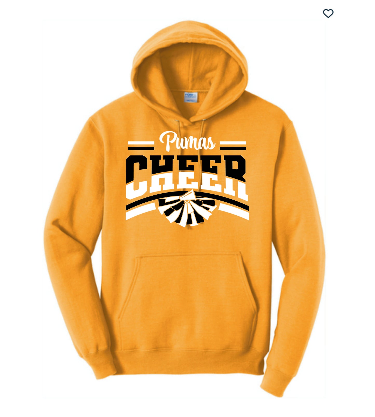 CHEER - PUMAS- GOLD HOODIE