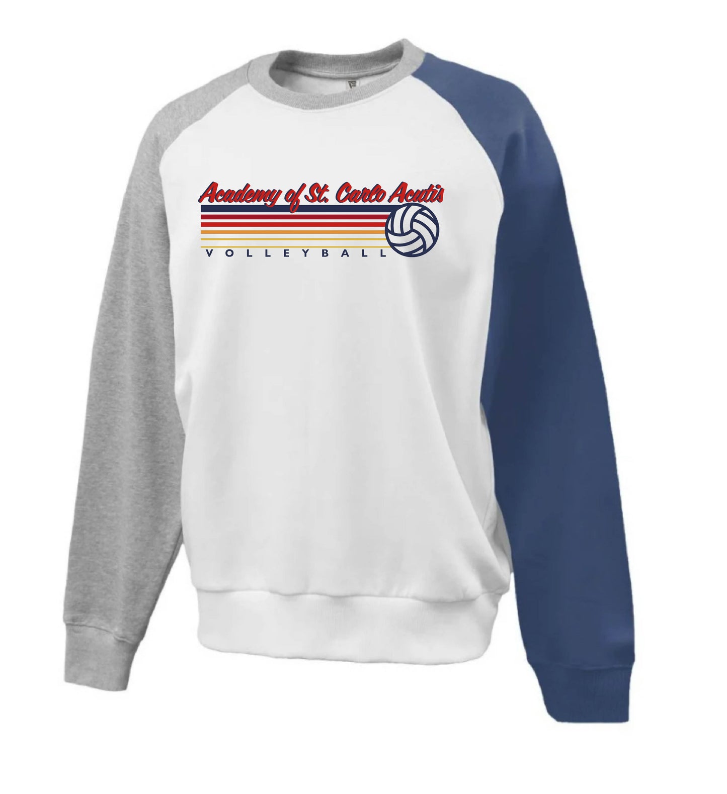 ASCA volleyball - COLORBLOCK CREWNECK (RED OR BLUE)