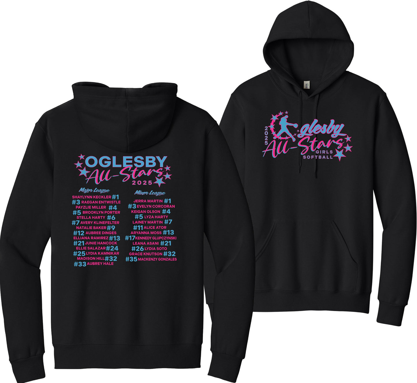 ALL-STARS SOFTBALL 2025 CREW/HOODED SWEATSHIRTS