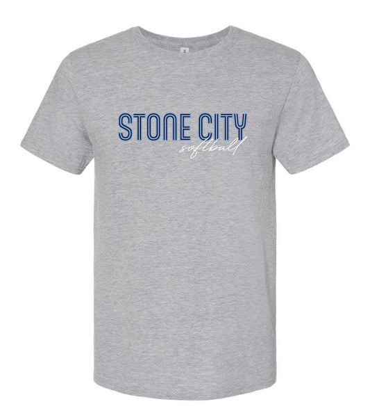 LINE FONT STONE CITY T-SHIRT