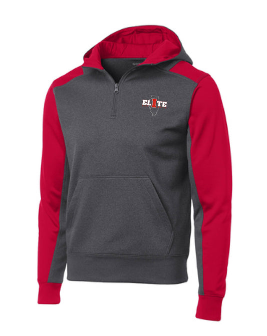 IL ELITE COLOR BLOCK 1/4 ZIP HOODIE