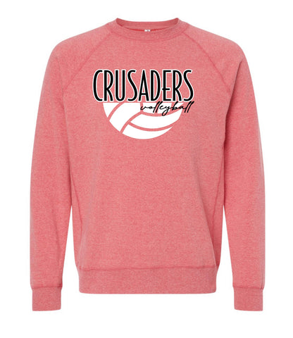 CRUSADERS VOLLEYBALL CREWNECK (25) 1/2 BALL