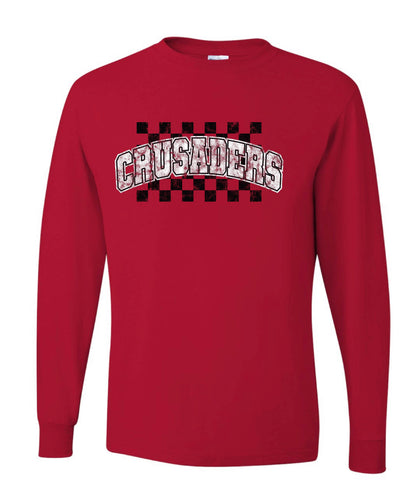 CHECKERED CRUSADERS HOODIE/TSHIRT/CREW MULTIPLES STYLES