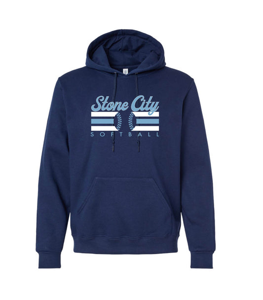 STONE CITY STRIPE HOODIE