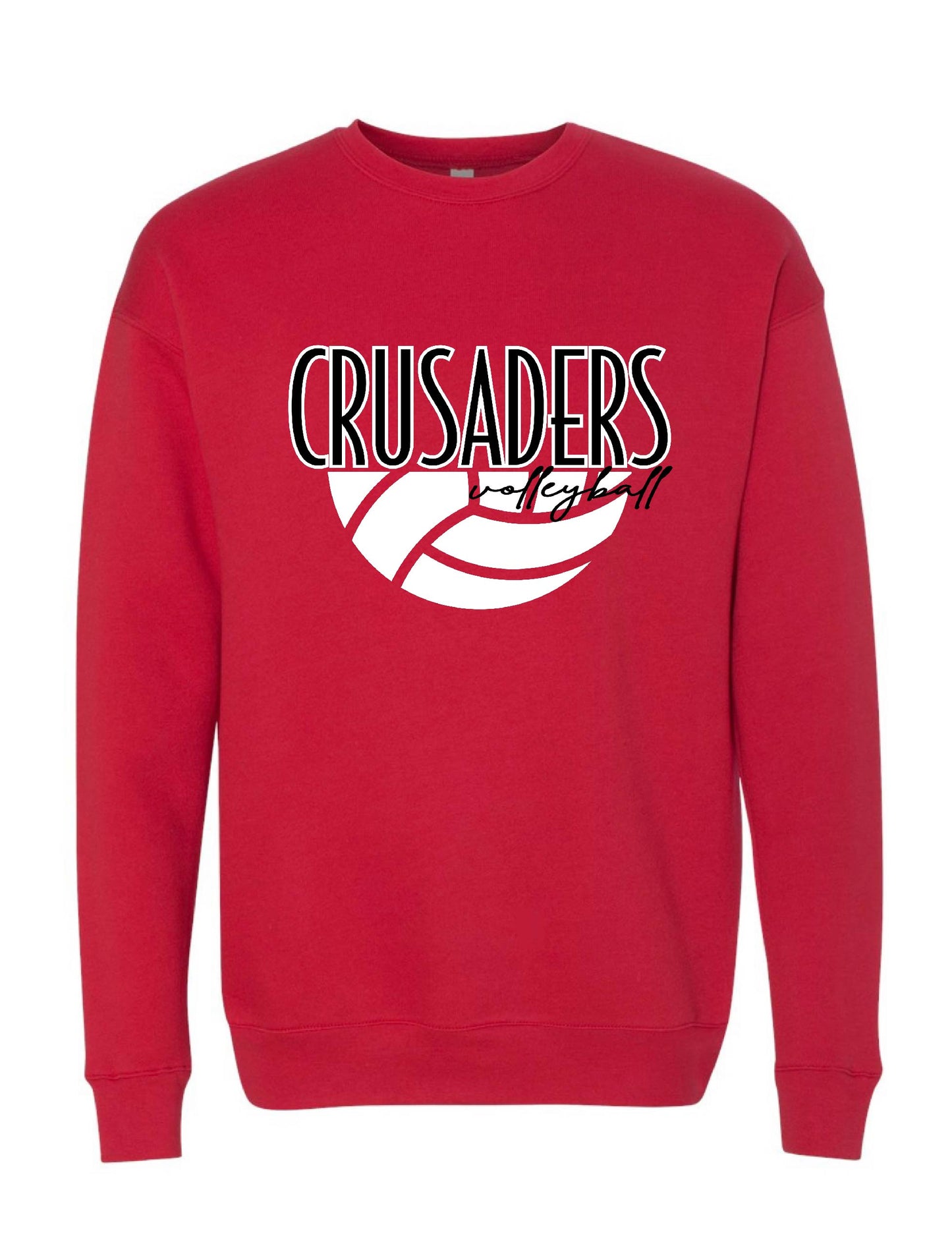 CRUSADERS VOLLEYBALL CREWNECK (25) 1/2 BALL