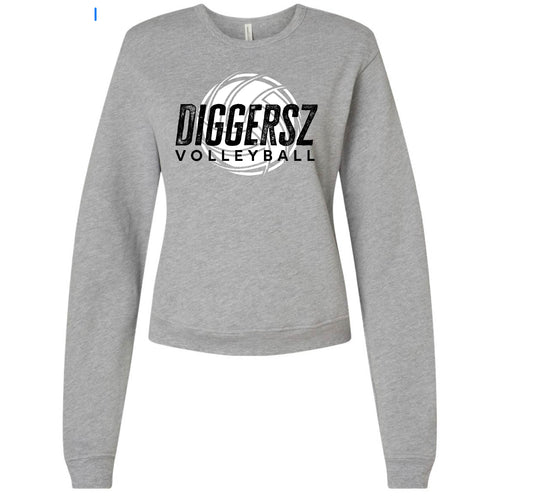 DIGGERSZ WOMENS LONG CROP CREWNECK