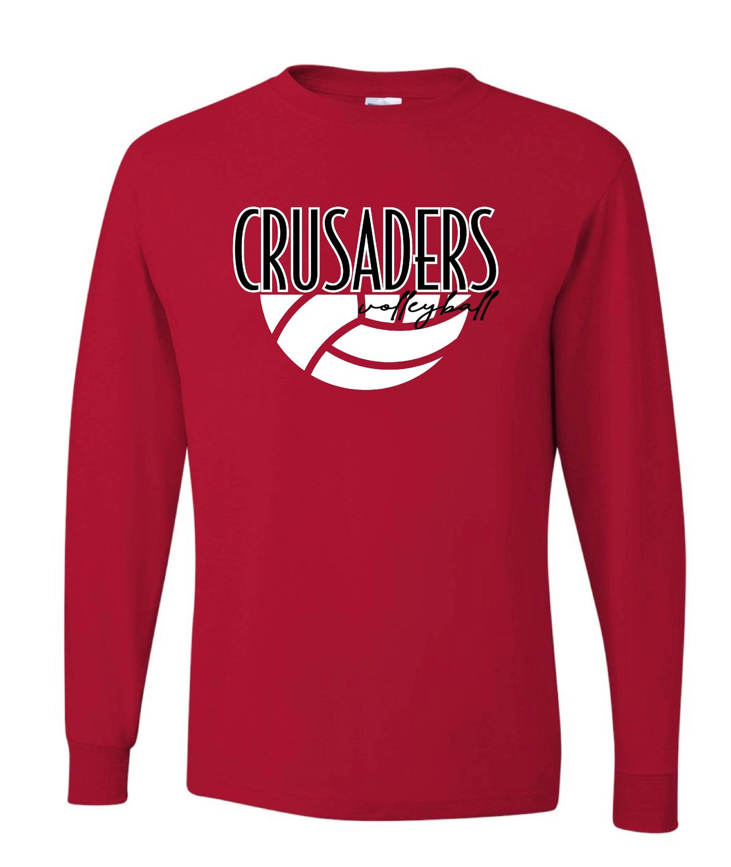 CRUSADERS VOLLEYBALL LONG SLEEVE (25) 1/2 BALL