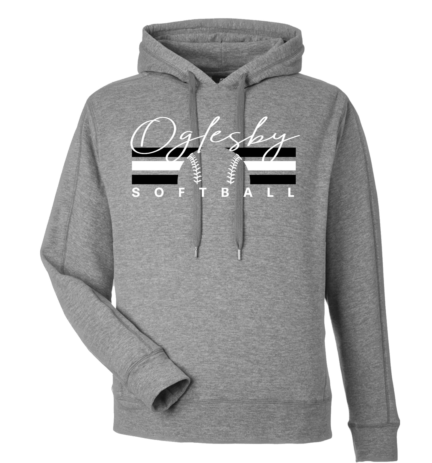 STRIPE OGLESBY SOFTBALL LOGO SUPER SOFT HOODIE