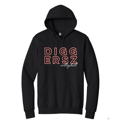 OUTLINE STACK DIGGERSZ HOODIE/CREWNECKS MULTIPLE STYLES (24-25)