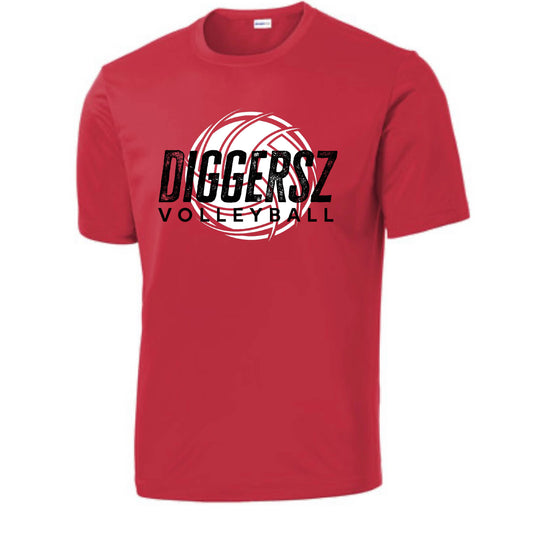 DIGGERSZ VOLLEYBALL TSHIRT/LONG SLEEVE  MULTIPLE STYLES (24-25)