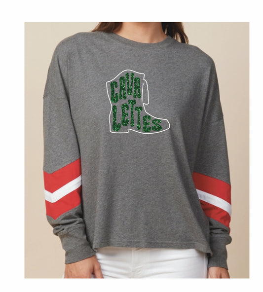 *GLITTER* CAVALETTE BOOT WOMENS LONG SLEEVE