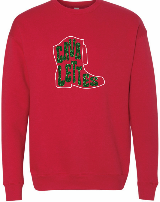 *GLITTER* CAVALETTES BOOT CREWNECKS & HOODIES