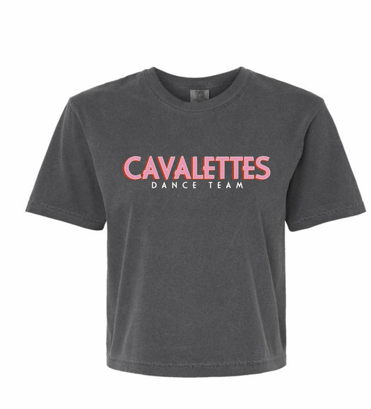 CAVALETTES - PINK- WOMENS BOXY CROP T