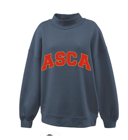 ASCA WOMEN’S MOCKNECK SWEATSHIRT (MULTIPLE COLORS)