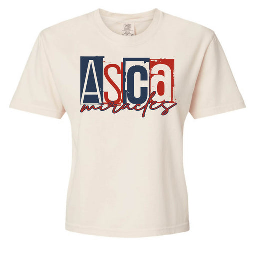 ASCA MIRACLES -  WOMENS BOXY CROP T