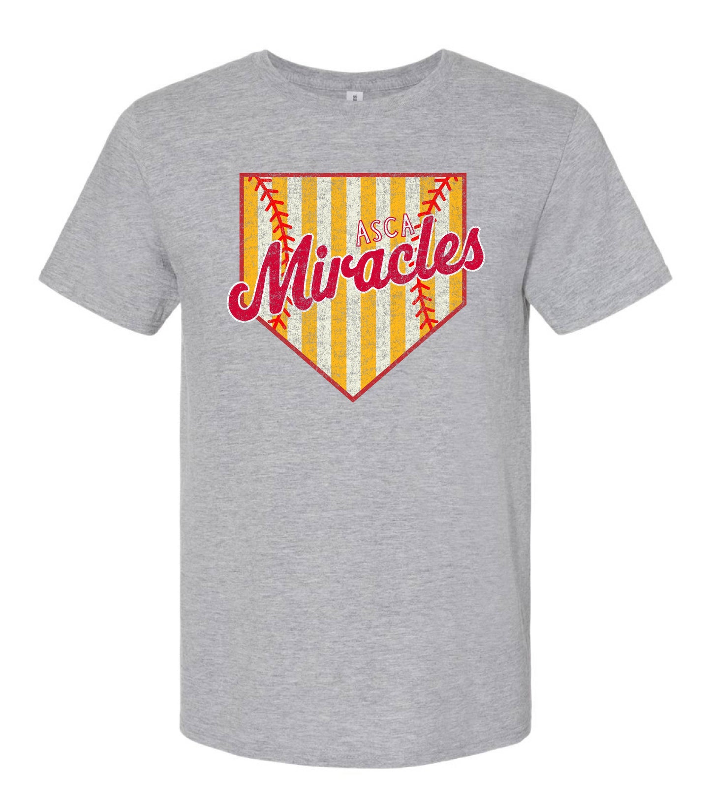 ASCA  SOFTBALL home plate  - TSHIRTS   (MULTIPLE OPTIONS)
