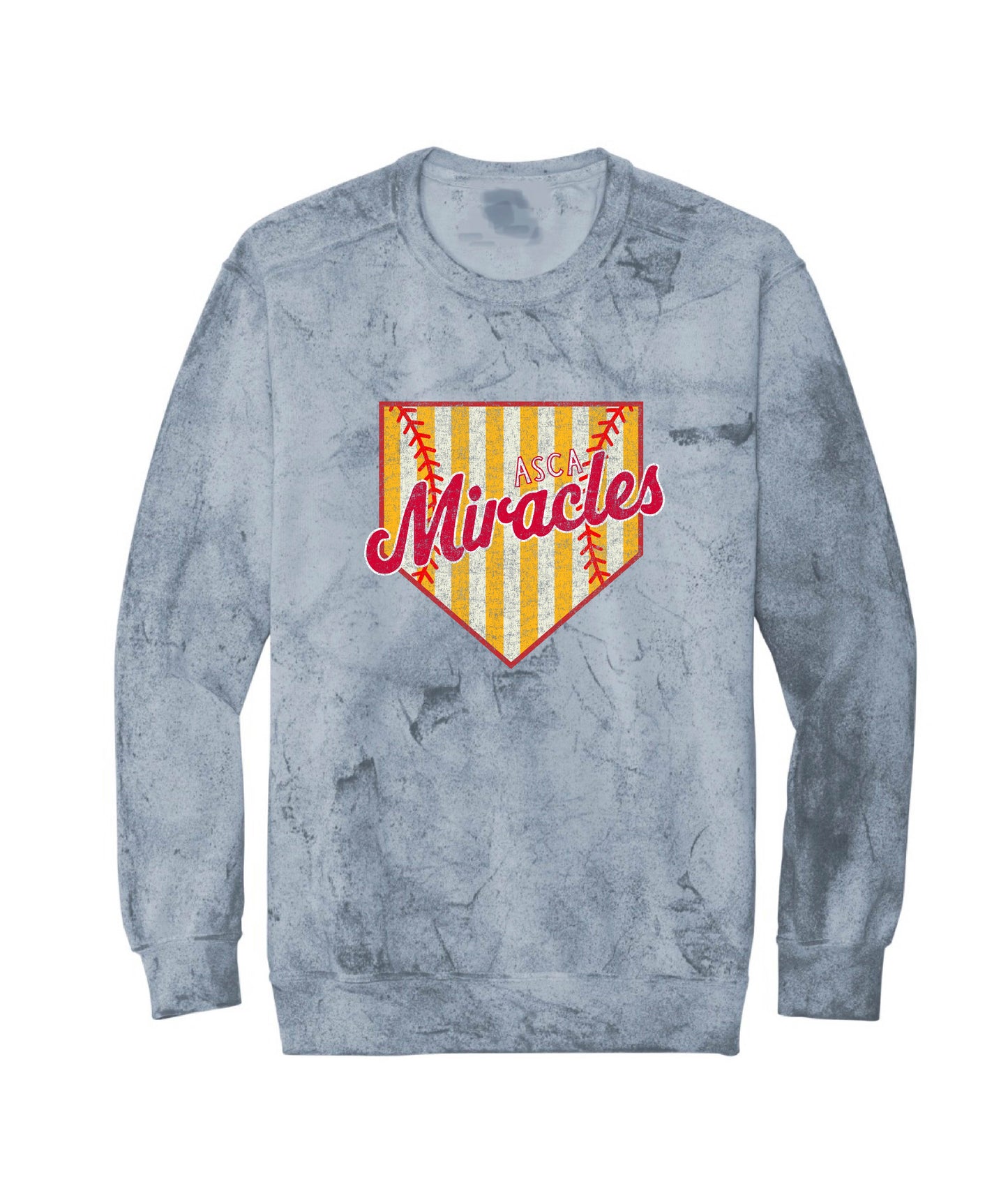 ASCA - SOFTBALL home plate - CREWNECK (MULTIPLE OPTIONS)