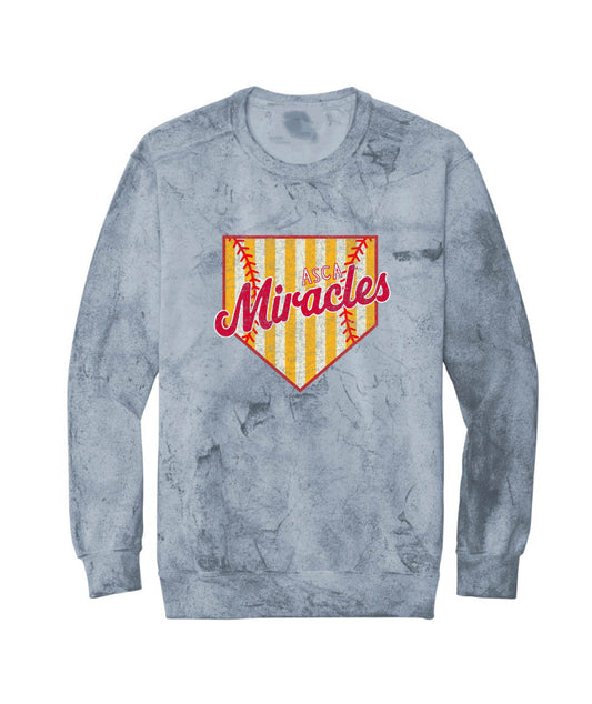 ASCA - SOFTBALL home plate - CREWNECK (MULTIPLE OPTIONS)
