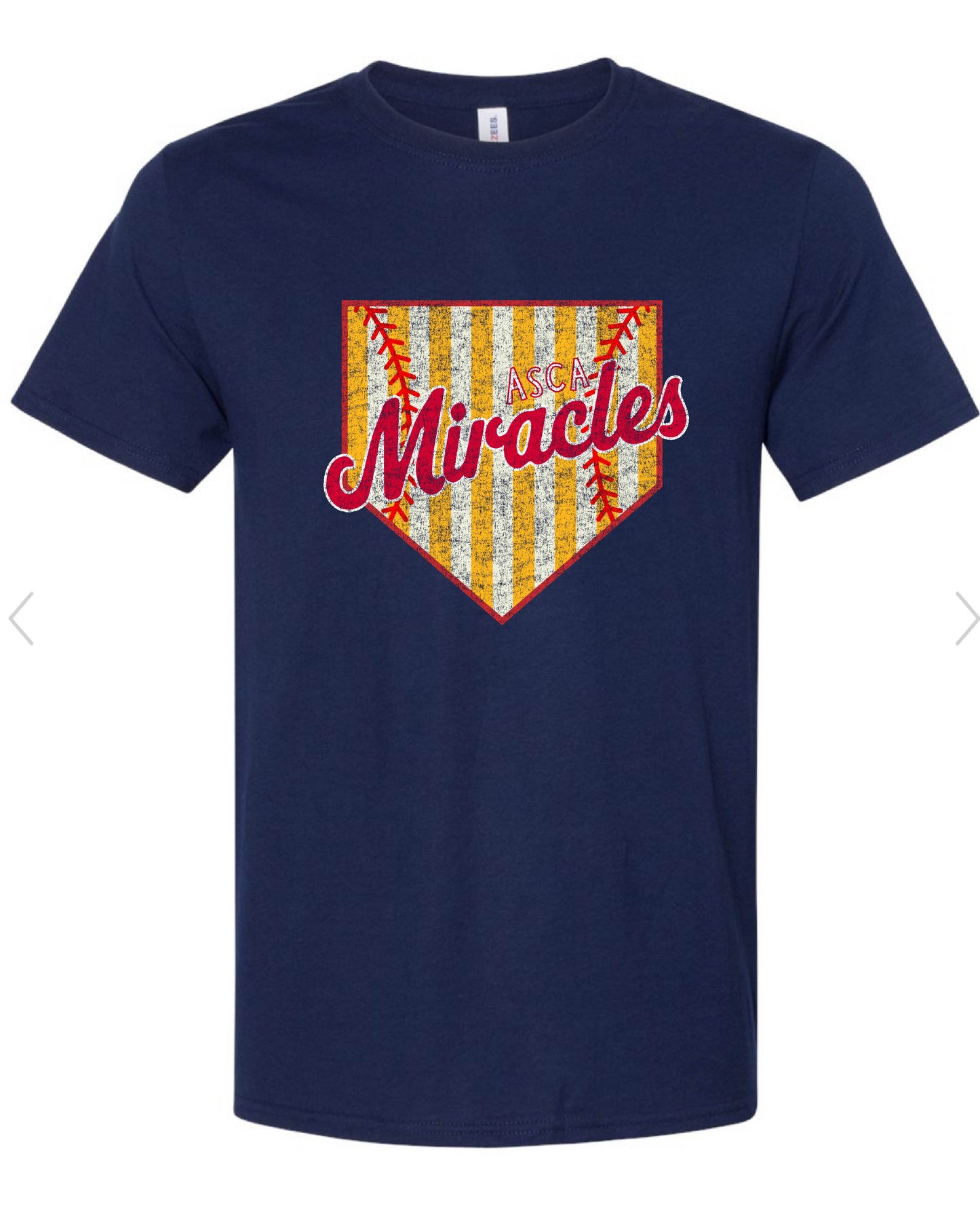 ASCA  SOFTBALL home plate  - TSHIRTS   (MULTIPLE OPTIONS)