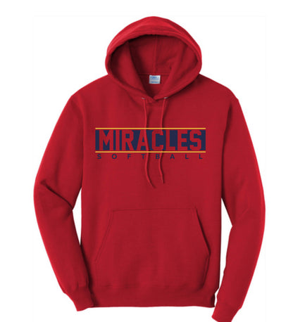 MIRACLES - SOFTBALL. - HOODIES (MULTIPLE STYLES)