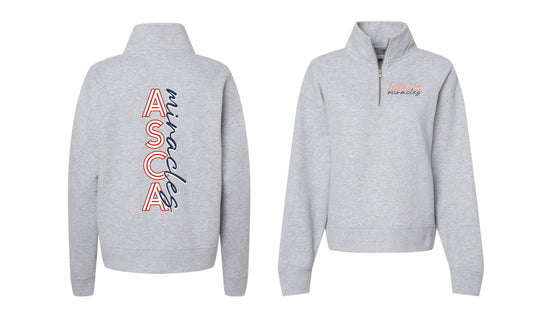 ASCA -  WOMENS F/B DESIGN 1/4 ZIP