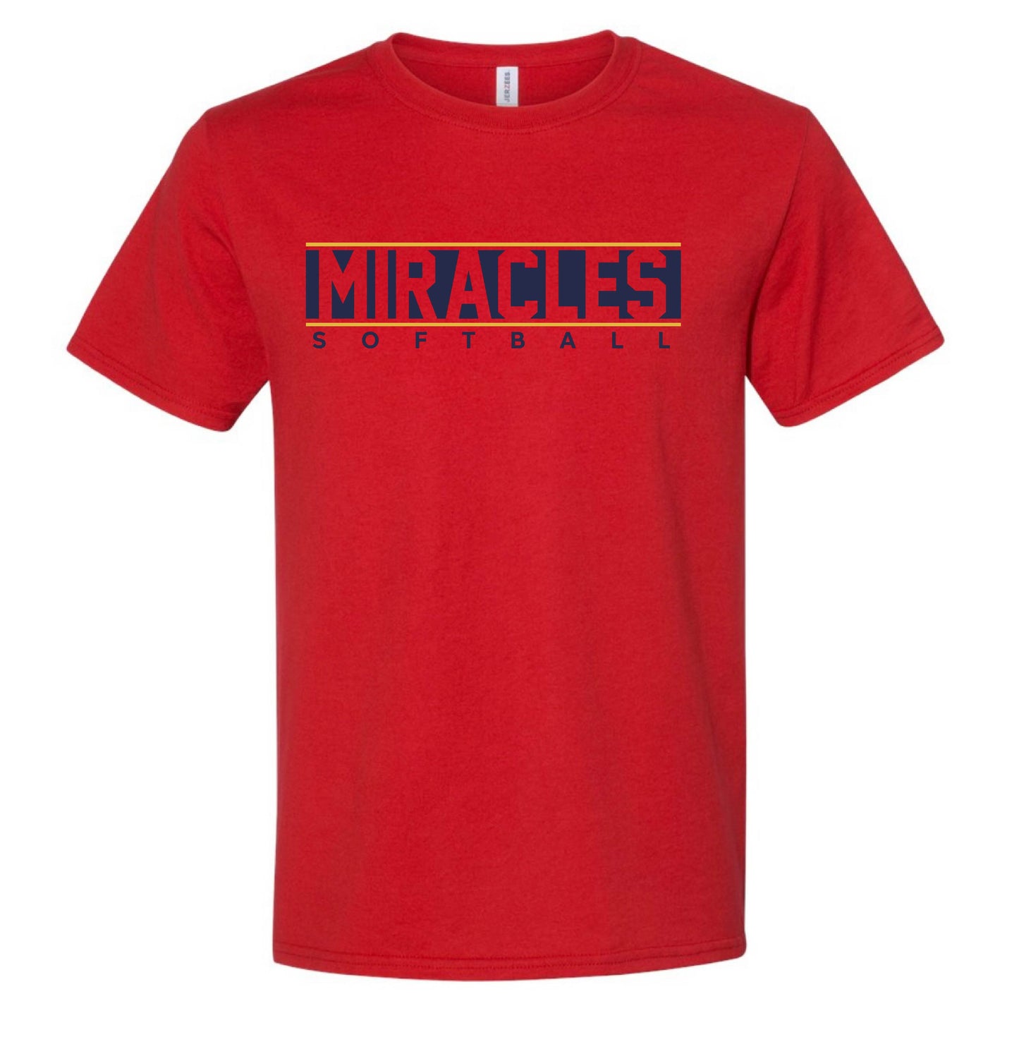 MIRACLES - SOFTBALL  - TSHIRTS   (MULTIPLE OPTIONS)