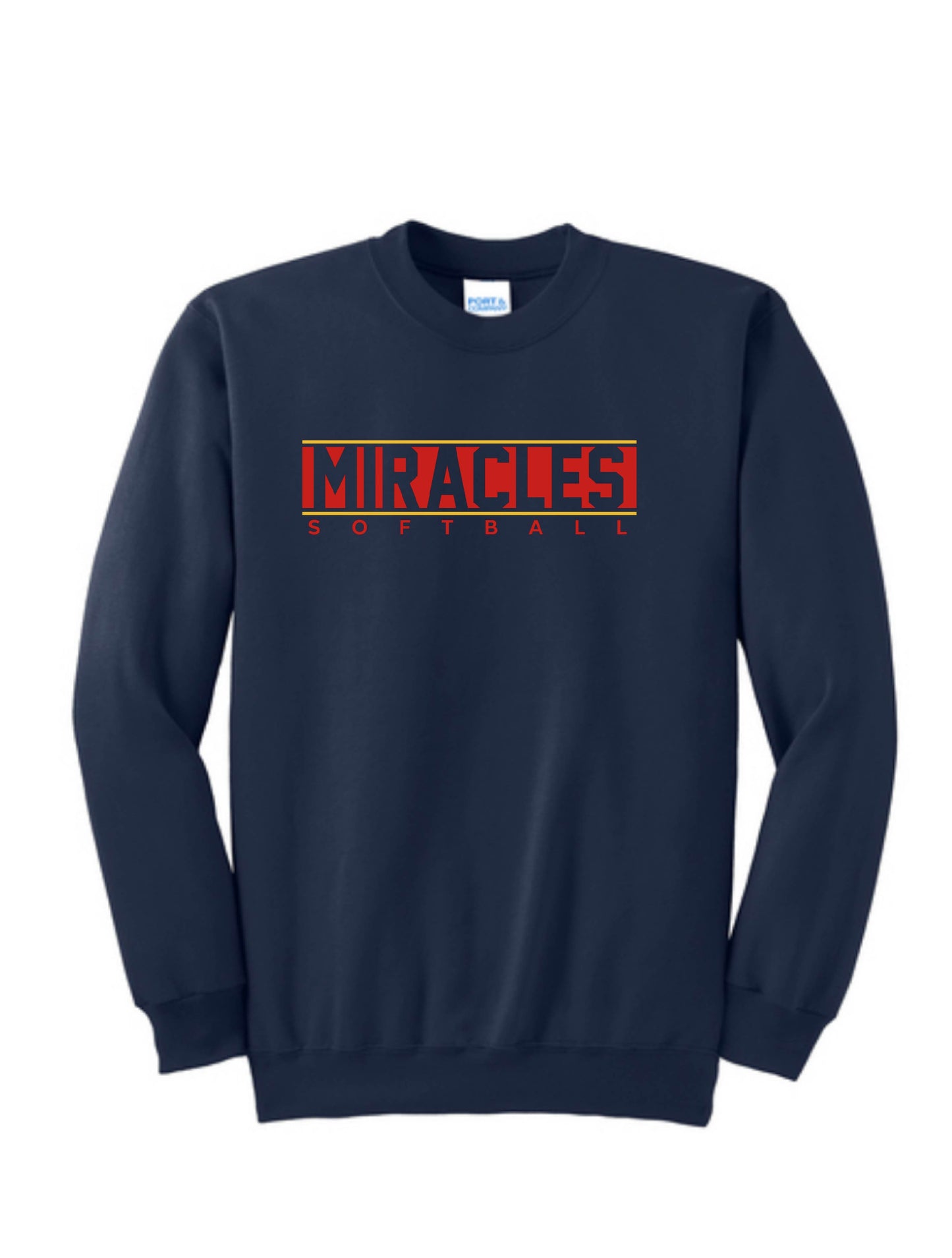 MIRACLES - SOFTBALL - CREWNECK (MULTIPLE OPTIONS)