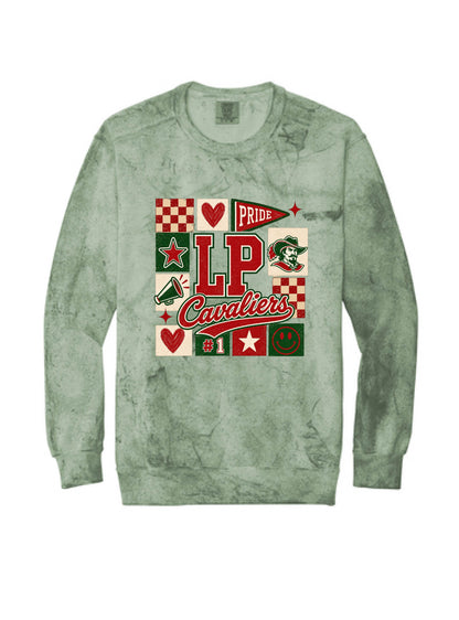 LP CHEER SQUARE COLLAGE -   CREWNECKS