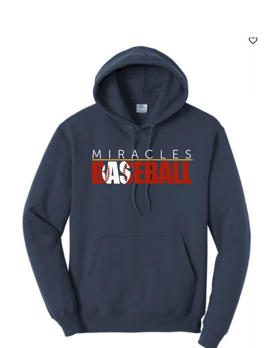 MIRACLES - BASEBALL. - HOODIES (MULTIPLE STYLES)