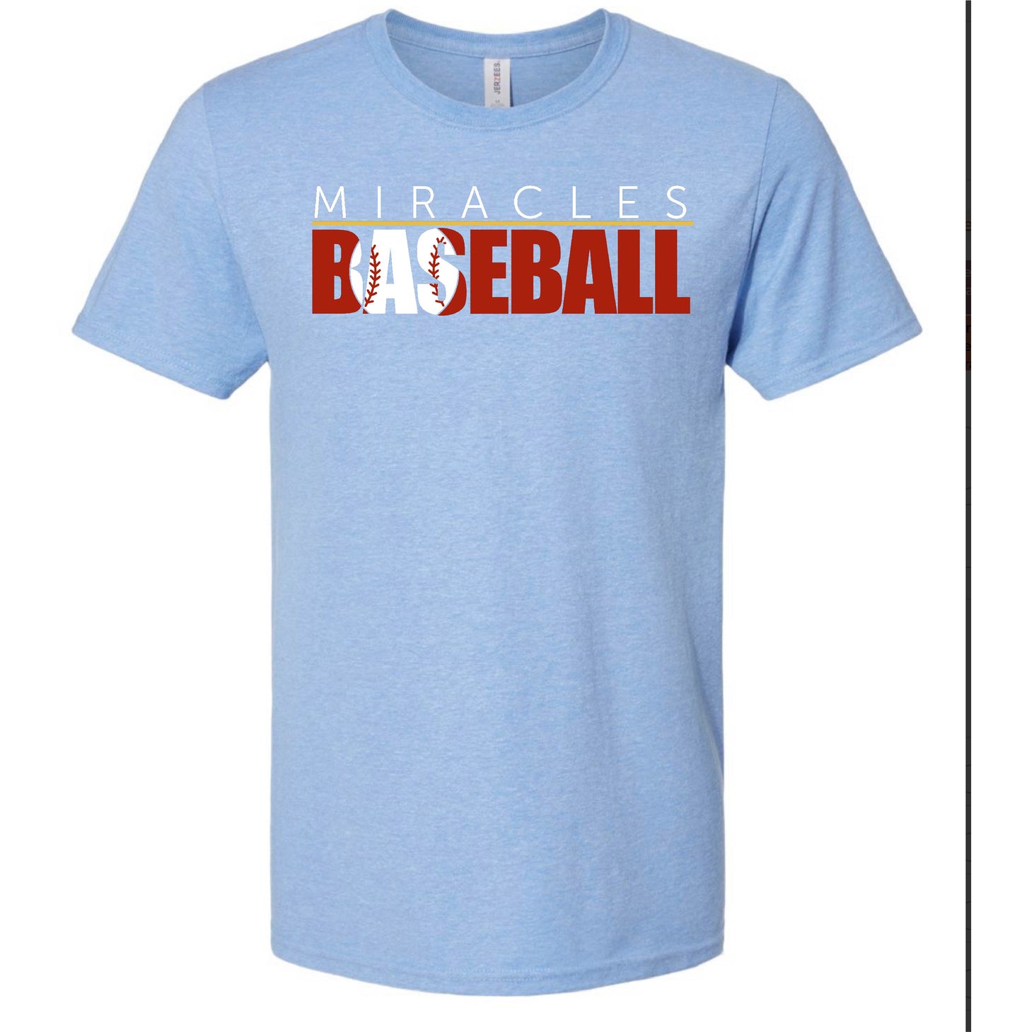 MIRACLES - BASEBALL  - TSHIRTS   (MULTIPLE OPTIONS)