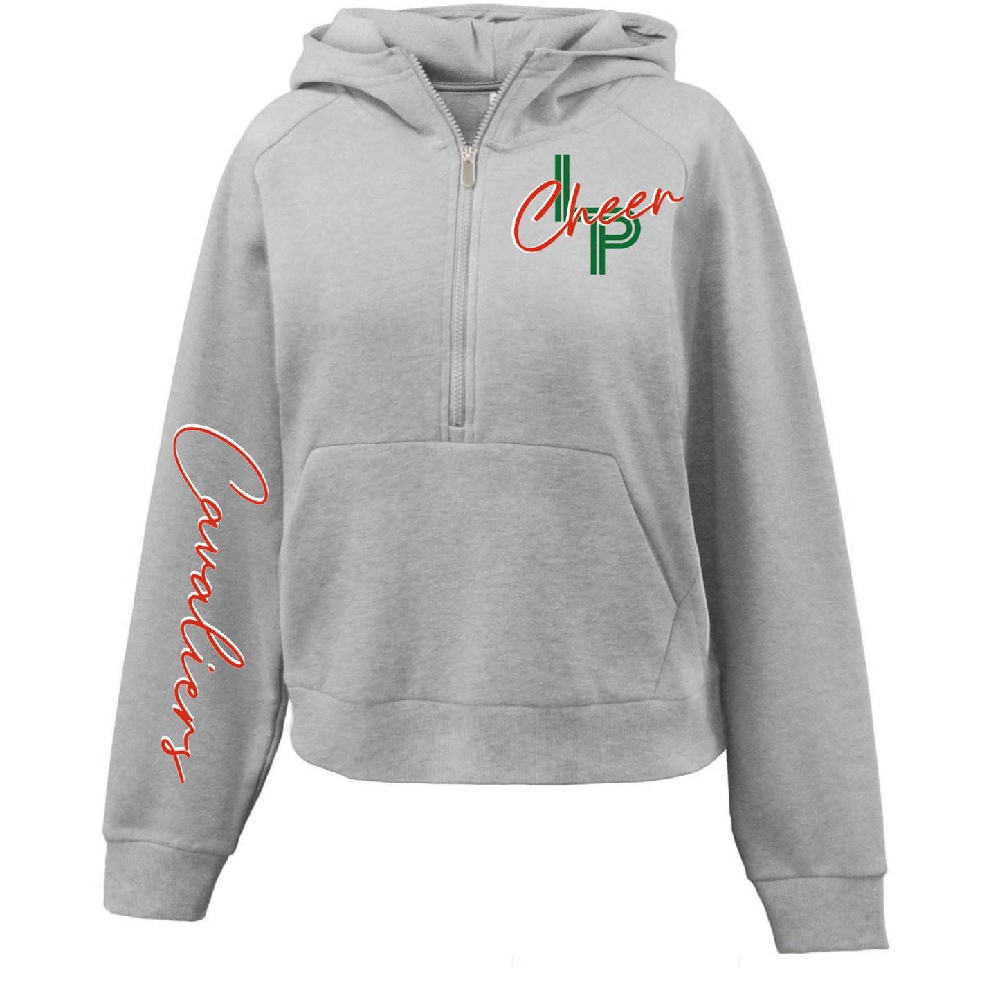 WOMENS LP CHEER  F/B DESIGN 1/4 ZIP (MULTIPLE OPTIONS)