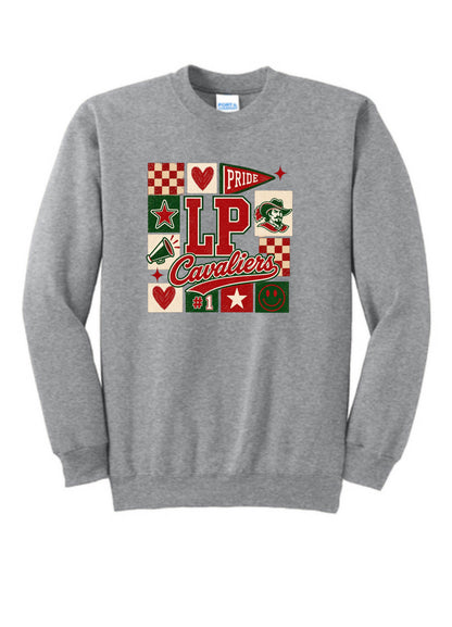 LP CHEER SQUARE COLLAGE -   CREWNECKS