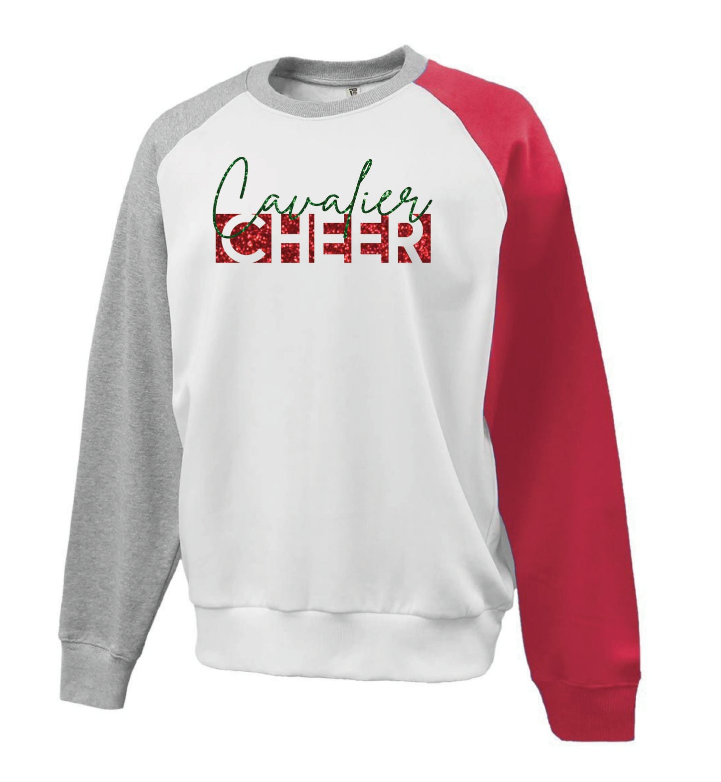 *GLITTER* CAVALIER CHEER CREWNECKS & HOODIES