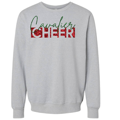 *GLITTER* CAVALIER CHEER CREWNECKS & HOODIES