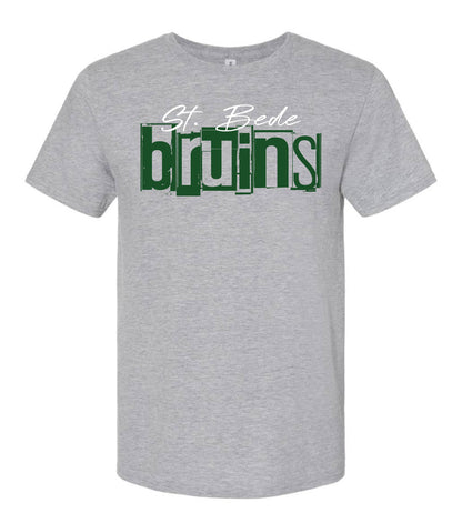 BRUINS BLOCK GRUNGE  -  T SHIRTS  (MULTIPLE OPTIONS)